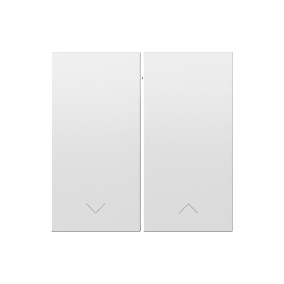 Tecla doble para mecanismo de persianas pulsante blanco mate | Simon 360 blanco mate