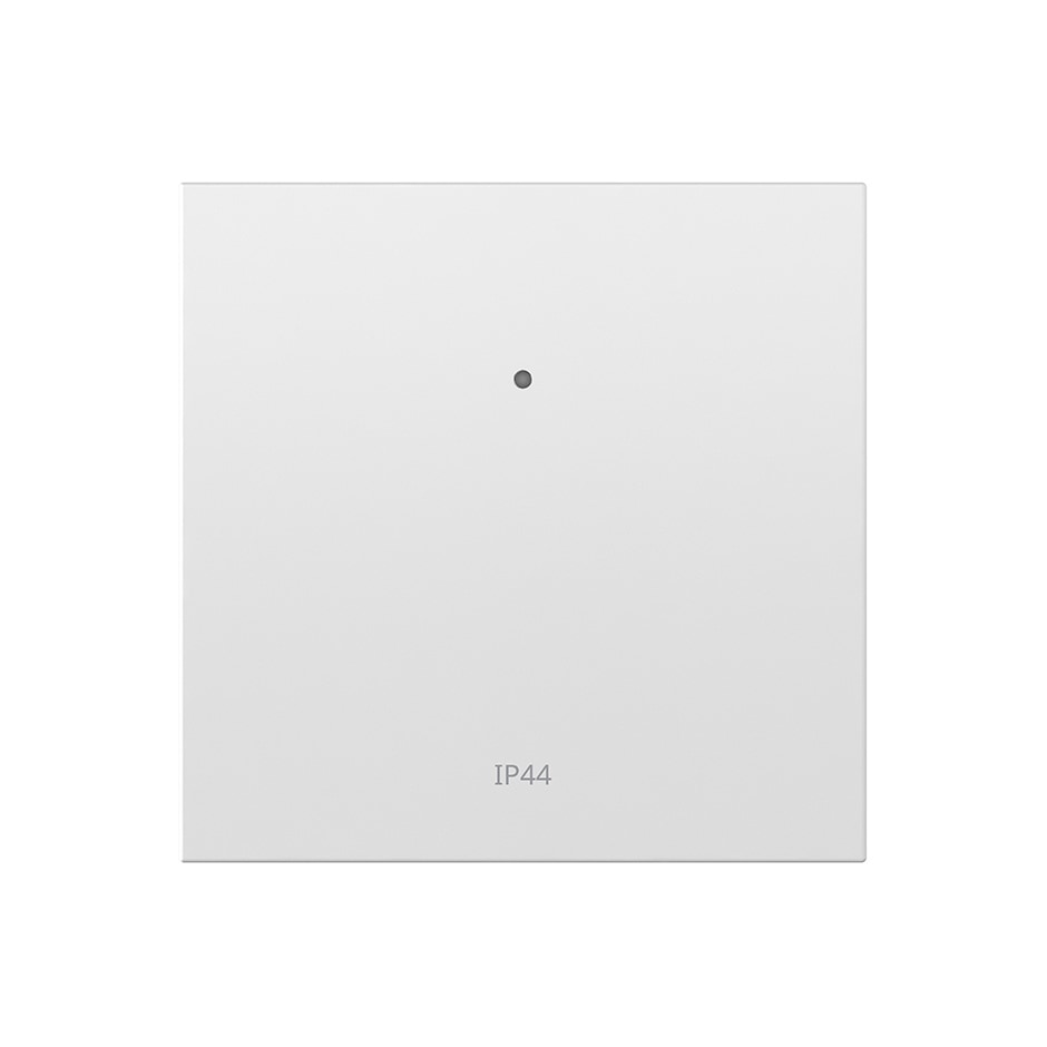 Tecla individual con visor para mecanismo IP44 pulsante blanco mate | Simon 360 blanco mate