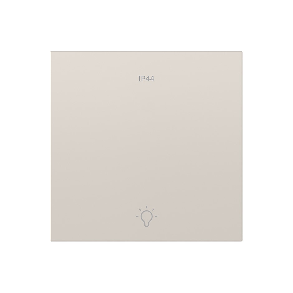 Tecla individual para pulsador con grabado luz IP44 pulsante arena mate | Simon 360 arena mate