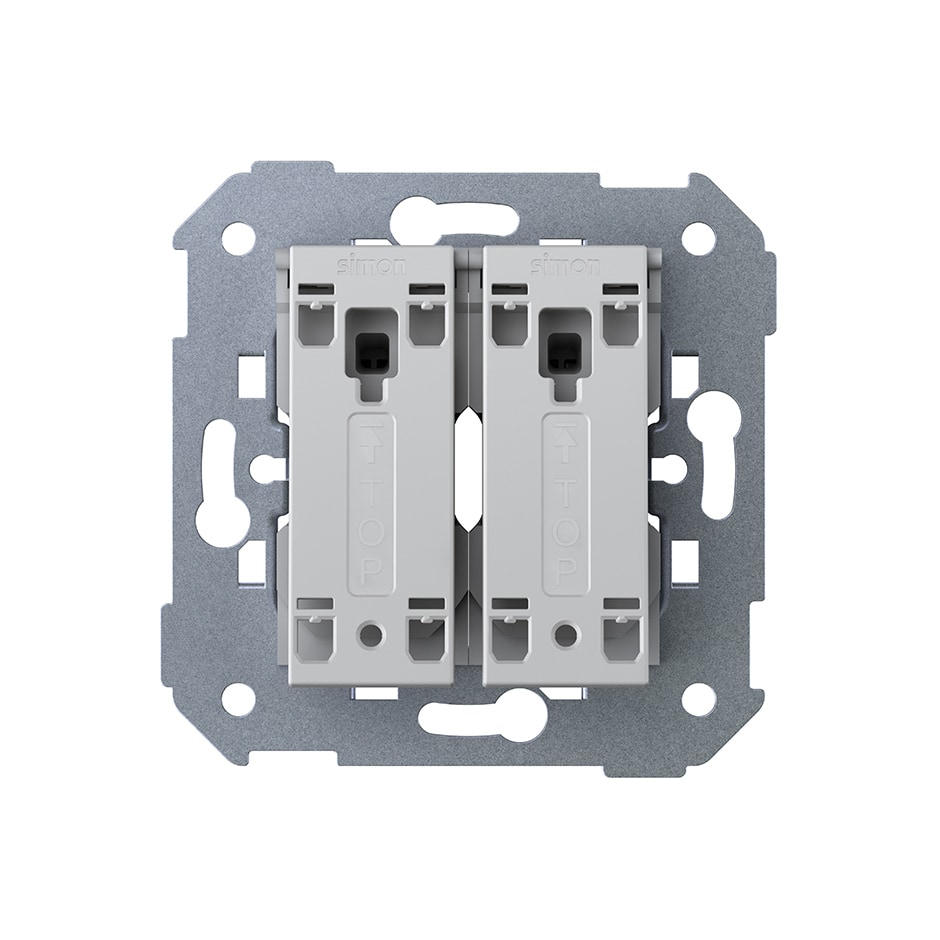 Doble cruzamiento pulsante 10AX 250V~ con sistema de embornamiento r�pido | Simon 360