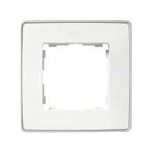 ref. 8201610-243 | Marco DETAIL 82 con 1 elemento blanco base aluminio