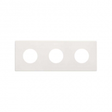 Marco mnimo schuko CLEAN 3 elementos SIMON 270 blanco mate Ref. 27110630-090