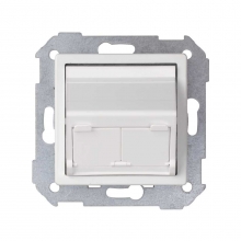 ref. 82579-30 | Adaptador universal 2 conector Simon 82 blanco