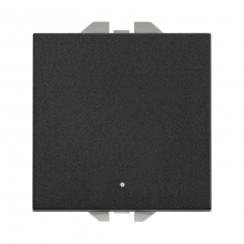 Conmutador Luminoso 10 Ax  20000204-098 SIMON 270 Negro Mate