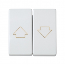 ref. 27332-35 | Grupo 2 pulsadores para persiana Simon 27 blanco nieve