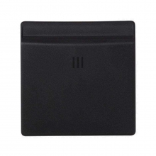 ref. 8200078-098 | Tapa Simon 82 con visor interruptor de tarjeta negro mate
