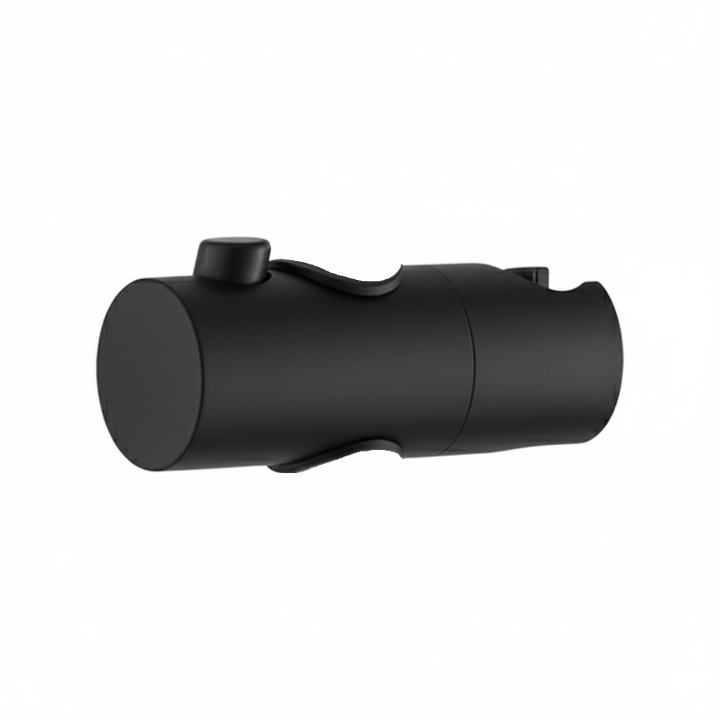 Soporte deslizante  ducha telesc Ducha � 24 ABS Negro mate 403NM Griferias Borras