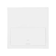 ref. 10020112-230 | Kit frontal Simon 100 con 1 elemento interruptor IO Simon blanco mate