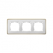 ref. 8201630-245 | Marco DETAIL 82 con 3 elementos blanco base oro