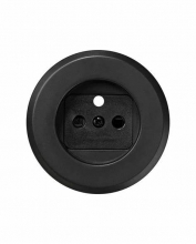ref. 88068-68 | Tapa enchufe 2 polos+toma tierra francesa seguridad grafito Simon 88