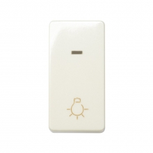 ref. 27161-61 | Pulsador luz/luminoso estrechos Simon 27 marfil