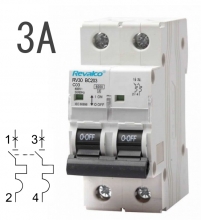 Interruptor Automtico RV30 - 6KA, intensidad 3A Curva C