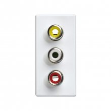ref. 2701093-030 | Conector tapa audio/video estrecho 27 PLAY blanco