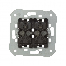 ref. 7502394-039 | Conmutador doble 10A Simon 75 con luminoso azul