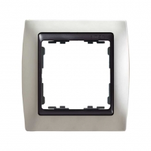 ref. 82814-33 | Marco Simon 82 con 1 elemento aluminio mate/zcalo grafito
