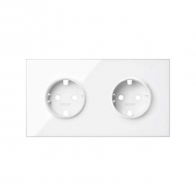 ref. 10020202-130 | Kit frontal Simon 100 con 2 elementos 2 bases blanco