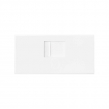 ref. 10000005-230 | Tapa v&d plana CG Simon 100 para 1 ventana RJ45 blanco mate