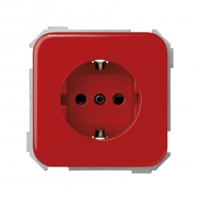 ref. 31432-67 | Base enchufe schuko con seguridad Simon 31 rojo
