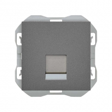 Tapa RJ45 con conector 20000187-096 SIMON 270 Titanio