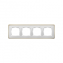 ref. 8201640-245 | Marco DETAIL 82 con 4 elementos blanco base oro