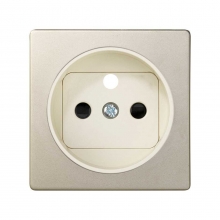 ref. 82068-64 | Tapa enchufe 2 polos+toma tierra francesa seguridad cava Simon 82
