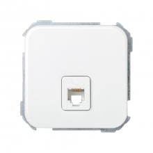 ref. 31481-30 | Toma telefono Simon 31 con 6 conexiones blanco nieve