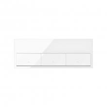 ref. 10020301-130 | Kit frontal Simon 100 con 3 elementos 3 teclas blanco