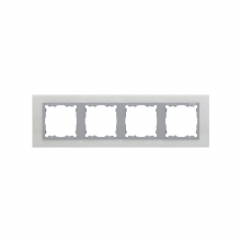 ref. 82947-34 | Marco Simon 82 con 4 elementos nature inoxidable mate con interior aluminio
