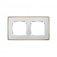 ref. 8201620-245 | Marco DETAIL 82 con 2 elementos blanco base oro