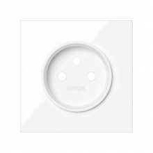 ref. 10000068-130 | Tapa para base de enchufe francesa Simon 100 blanco