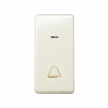 ref. 27160-61 | Pulsador campana/luminoso estrechos Simon 27 marfil