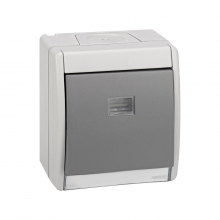 ref. 4490150-035 | Pulsador IP55 Simon 44 AQUA gris