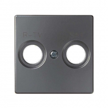 ref. 8200097-096 | Placa toma R-TV+SAT Simon 82 titanio
