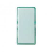 ref. 2710010-111 | Tecla modulo estrecho Simon 27 PLAY verde traslucido