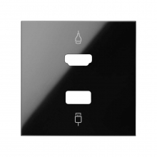 ref. 10001095-138 | Tapa para conector HDMI/USB 2 modulos Simon 100 negro