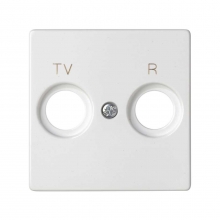 ref. 8200053-090 | Placa toma R-TV blanco mate