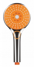 Ref. HS712N | Manual ducha 3 Funciones - cromo/Naranja - Griferas Borrs