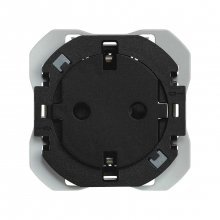Base de enchufe Clean schuko 20000434-098 SIMON 270 Negro Mate