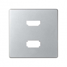 ref. 8201095-033 | Tapa conector HDMI Simon 82 V1.4+USB2.0 tipo-A aluminio