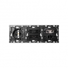 ref. 10010304-039 | Kit back Simon 100 con 3 elementos base+HDMI+ USB+television