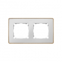ref. 8201620-270 | Marco DETAIL 82 con 2 elementos en madera certificada PEFC blanco