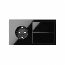 ref. 10020202-138 | Kit frontal Simon 100 con 2 elementos 2 bases negro