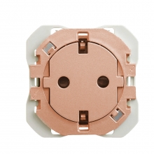 Base de enchufe Clean schuko 20000434-091 SIMON 270 Cobre