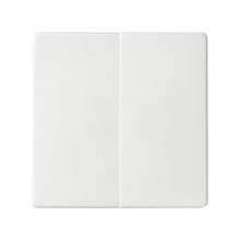 ref. 8200026-090 | Tecla doble Simon 82 para mecanismos blanco mate