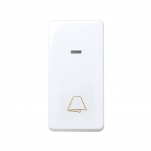 ref. 27160-64 | Pulsador campana/luminoso estrechos S27 blanco nieve