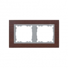 ref. 82927-65 | Marco Simon 82 con 2 elementos nature wengue