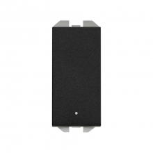 Pulsador Neutro Luminoso 10A mdulo estrecho 20001160-098 SIMON 270 Negro Mate