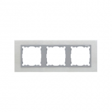 ref. 82937-34 | Marco Simon 82 con 3 elementos nature inoxidable mate con interior aluminio