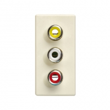 ref. 2701093-031 | Conector tapa audio/video estrecho 27 PLAY marfil