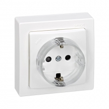 ref. 73432-50 | Base enchufe bipolar toma tierra lateral Simon 73 LOFT blanco